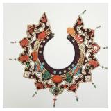 Antique Chinese Qing cloud collar: silk with