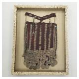 Vintage Bedouin coin embellished veil headdress in