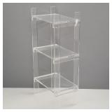 Lucite 3-tier stand- 31"H 15"W 9"D