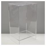 Heavy lucite 2 tier display stand- 42"H 25"W 18"D
