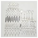 75 pieces Lunt Eloquence sterling silver flatware