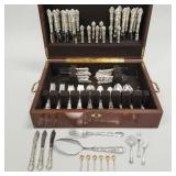 139 pcs Gorham Strasbourg sterling silver flatware
