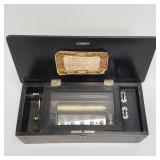 Antique Swiss 8-tune cylinder music box- working-