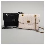 2 Coach Parker studded leather shoulder bags-