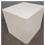 Post modern painted wood end table/ stand- 20"H