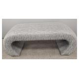 Post modern upholstered bench- 19"H 47"W 18 1/2"D