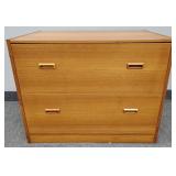 Danish modern style lateral file cabinet- 28"H