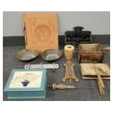 Gp Scandinavian, etc. items, chip carved, letter