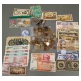 Gp vintage foreign coins & currency, political