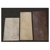 3 assorted marble tops- 39 1/2" x 18" largest,