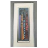 Frank Frazier pencil signed & #
