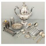 Gp vintage Victorian, etc silverplate incl