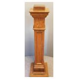Oak plantstand from antique newel post 40"H