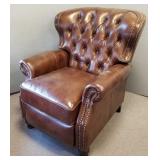 Upholstered recliner w/ tac decor 41"H 33"W 27"D