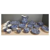 Gp Calico blue & white dinnerware- assorted