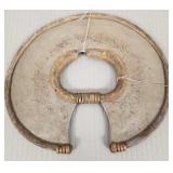 African warrior metal wrist knife- 6 1/4" x 5 1/2"