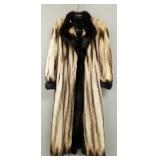 Ladies full length Fitch fur coat with Bjorkman