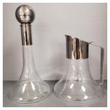 2 pcs Riedel Mesa Italy: large carafe & decanter-