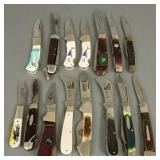 15 vintage, etc. folding knives incl Remington,
