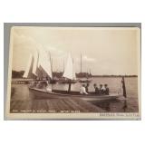 Antique White Bear Yacht  Association photo card,
