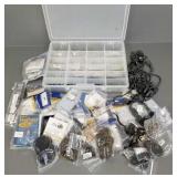 Gp jewelry findings, some beads incl hematite,