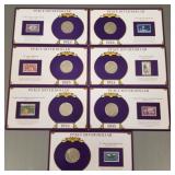 7 U.S. Peace silver dollars: 1922, 1923, 1924,