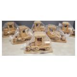 6 wood truck/ cribbage boards- 6"H 18"L