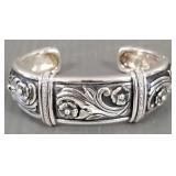 Lyric sterling silver bracelet s/w diamonds- 58g,