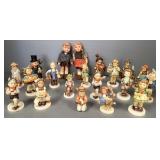 18 Hummel figures & 2 Hummel dolls (chimney