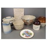 Gp Red Wing, etc. pottery incl 11"D paneled