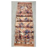 Handmade oriental runner- 31"W x 16