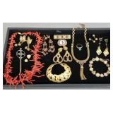 Gp vintage jewelry incl branch coral, Victorian,