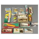 Gp vintage, etc fishing lures incl Creek Chub: