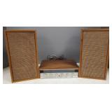 Heathkit model AR-14 tuner/amp with pair Heath