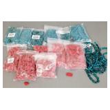 Gp stone, etc. beads incl chrysocolla & cinnabar