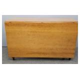 Antique drop leaf table (refinished) 30"H 70 1/2"W