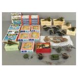 Gp miniature cannons, planes, etc. incl some w/