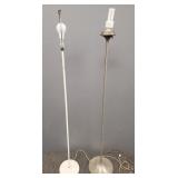2 mid-century modern floor lamps incl. Laurel (no