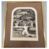 Graham Clarke pencil signed & #