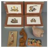 Gp of Northwest Coast, etc. items incl carved