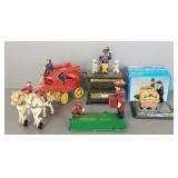 4 organ grinder, etc themed banks/ toys incl