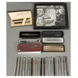 Group pens incl Parker, Sheaffer, etc. &