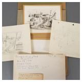 Darwin Fallrath painting & sketch- Winding