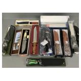 10 knives MIB incl Winchester, etc.