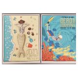 2 Grateful Dead posters: pencil signed & #
