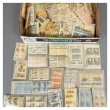 Group vintage US block stamps, etc various