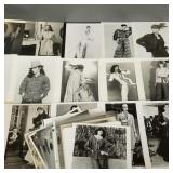 Collection vintage press photos incl pin ups,