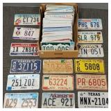 Over 120 metal license plates- 60