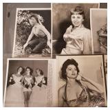 Collection vintage press photos incl pin ups,