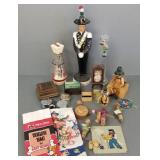 Gp incl music boxes, musical lighter, carved